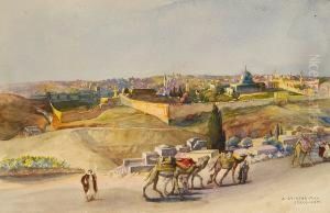 Walls Of Jerusalem With The Golden Gate