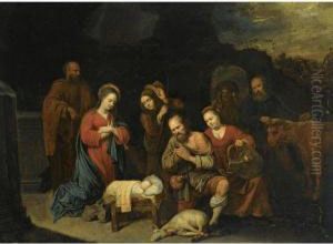 Adoration Of The Shepherds by David The Younger Ryckaert