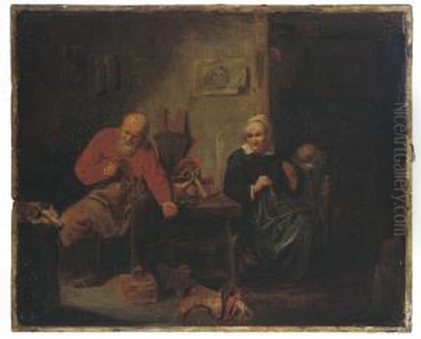 Peasants In An Interior - view 1