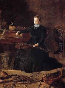 Antiquated Music (or Portrait of Sarah Sagehorn Frishmuth) by Thomas Cowperthwait Eakins