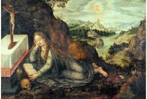 Marie-madeleine Repentante Dans Un Paysage
