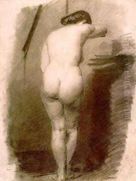 Study of a Standing Nude Woman - view 1