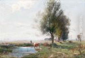 Kor I Oppet Landskap by Gustaf Rydberg