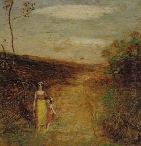 Landscape Of Woman And Child