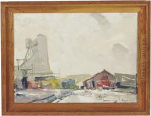 Industrial Winter Landscape by Chauncey Foster Ryder