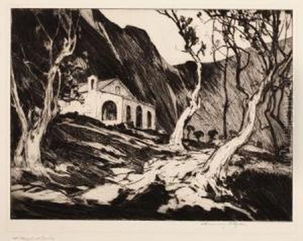 Old Chapel At Gorbio - view 1