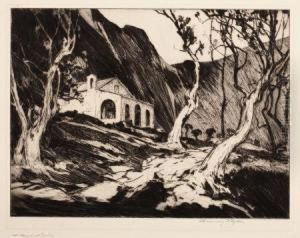 Old Chapel At Gorbio by Chauncey Foster Ryder