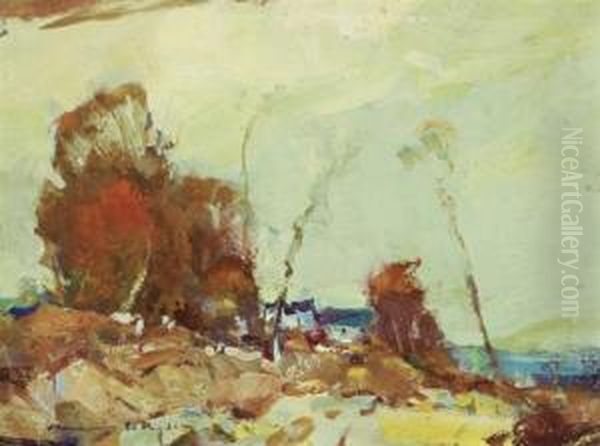 Autumn Landscape With House - view 1