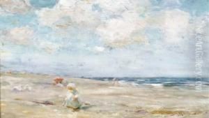 Figures On The Beach by Chauncey Foster Ryder