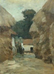 Through Stacks Of Hay