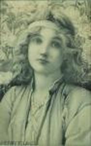 Head Of A Young Girl by Henry Ryland
