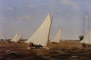 Sailboats Racing on the Delaware by Thomas Cowperthwait Eakins