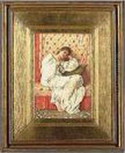 Classical Maiden, Signed And
Dated L.r.: Henry Ryland 1890, Watercolour, 30 By 20 Cm.; 11n By 8 In by Henry Ryland