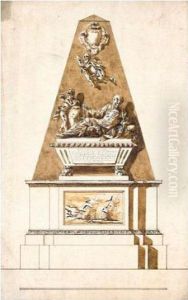 Designs For The Monumentto Earl Stanhope In Westminster Abbey Designs For The Monumentto Earl Stanhope In Westminster Abbey