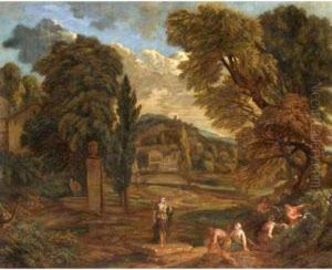 A Classical Landscape With Figures