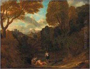 Italianate Landscape With A Classical Scene Italianate Landscape With A Classical Scene