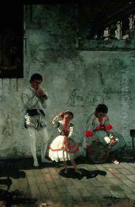 Street Scene in Seville by Thomas Cowperthwait Eakins