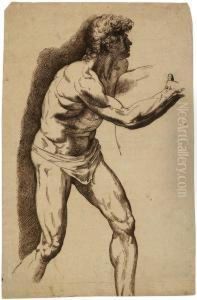 Mannlicher Akt, Schreitend by Luigi Sabatelli