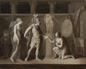 Alexander And Campaspe With Apelles, En Grisaille
