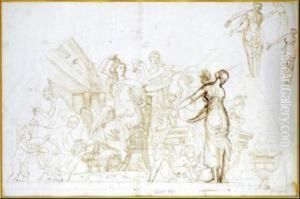 Toilette Di Una Divinita by Luigi Sabatelli