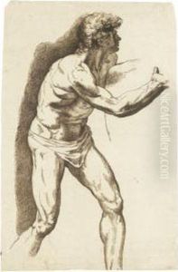 Male Academy Study by Luigi Sabatelli