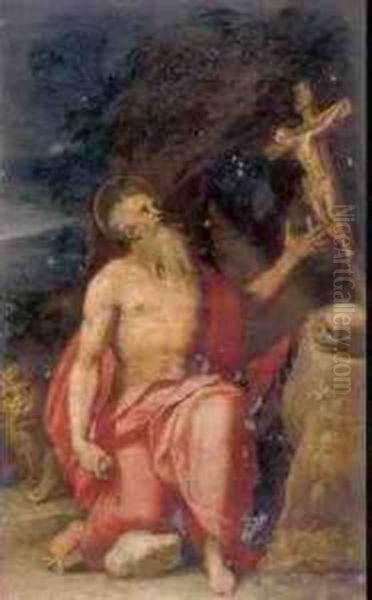 Saint Jerome In The Wilderness - view 1