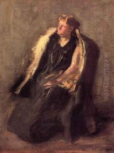 Portrait of Mrs. Hubbard (sketch) by Thomas Cowperthwait Eakins