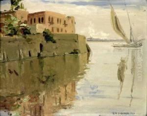 Georges-hanna. Felouque Sur Le Fleuve by Georges-Hanna Sabbagh