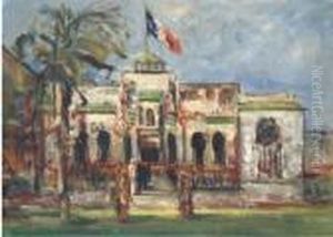 La Revue Des Troupes Devant L'ambassade De France En Egypte