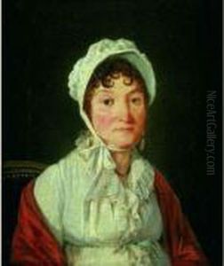 Portrait De Jeune Femme Au Chale Rouge Portrait De Jeune Femme Au Chale Rouge