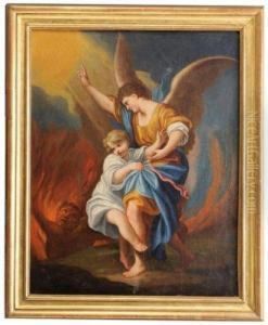 Ange Gardien Protegeant Un Enfant