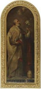 Pope Pius V & Saint Filippo Neri by Andrea Sacchi