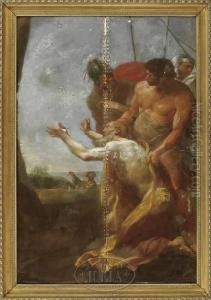Saint Andrew Adoring His Cross by Andrea Sacchi