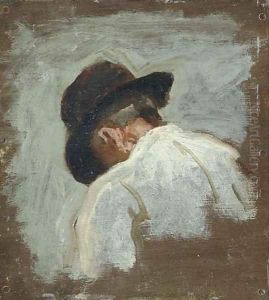 Study of a Man's Head for Mending the Net by Thomas Cowperthwait Eakins