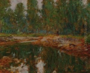 Paesaggio Lacustre Con Contadina 
Sacheri by Giuseppe Sacheri