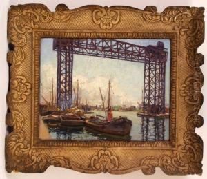 Veduta Del Porto Di Genova