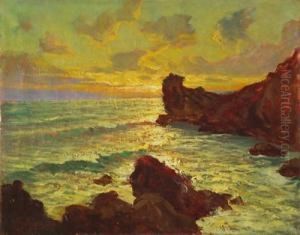 Tramonto A Santa Margherita Ligure by Giuseppe Sacheri