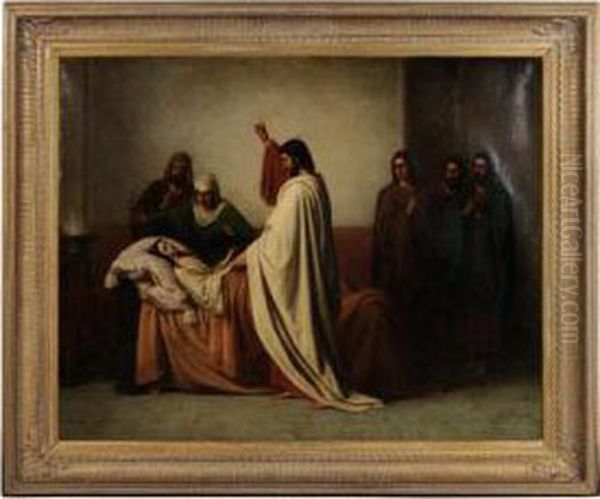 Jesus Healing Jairus' Daughter - view 1