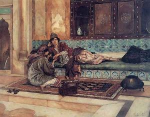 The Manicure by Rudolph Ernst