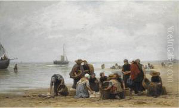 Sorting The Catch On Scheveningen Beach - view 1