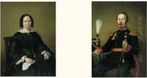 Portraits D'un Officier Et De Son Epouse