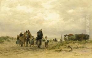 The Arrival Of The Fleet by Philippe Lodowyck Jacob Sadee