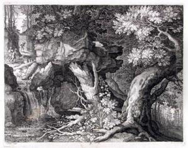 Kupferstich Auf Butten Nach Roelant Savery - view 1