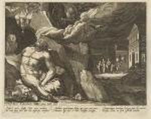 The Four Times Of The Day by Johannes I Sadeler