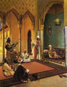 Traveling Musicians Playing for the Sultan