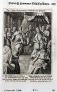 Seliger Hartmannus Von Brixen by Raphael Ii Sadeler