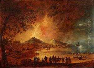 The Eruption Of Mount Vesuvius by William II Sadler