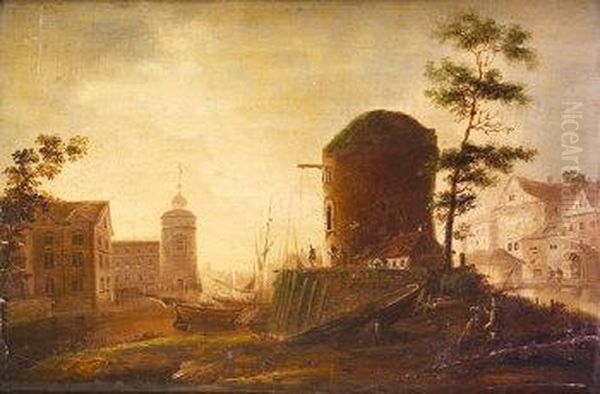View Of A Town With Tower Ruins - view 1