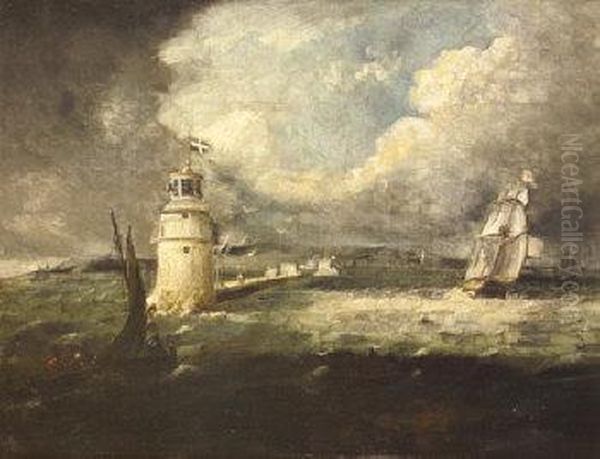 The Entrance To Dublin Port With Shipping - view 1