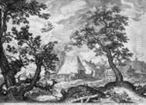 Prachtvoller, Kraftiger Und Gegensatzreicher Druck Mit Rand by Jan Pietersz. Saenredam
